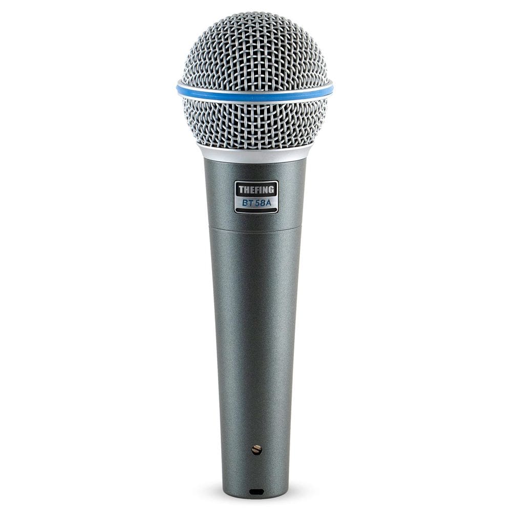 Microfone vocal THEFING BT 58A Supercardióide Dinâmico com Fio