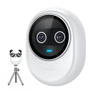 Webcam EMEET Piko+ 4K com câmera dupla alimentada por IA com 3 microfones