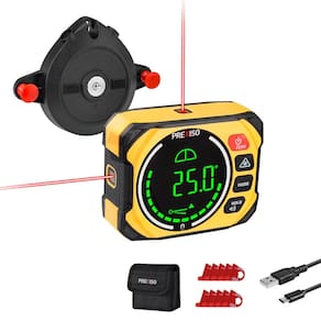Medidor de ângulo + Nível de laser RECARREGÁVEL DIGITAL PREXISO 3 em 1