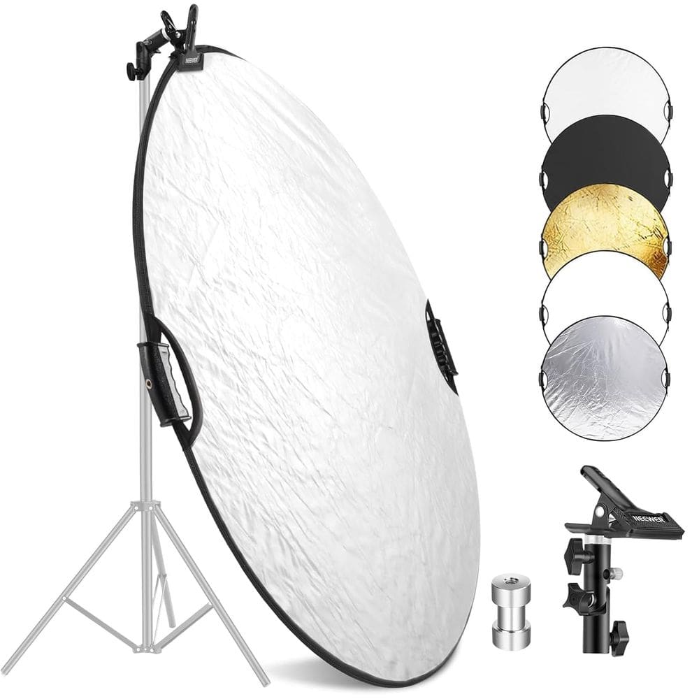Refletor de luz NEEWER RF-80II 32/80cm 5 em 1 com braçadeira e alças