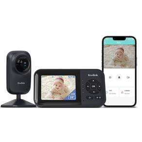 Monitor de vídeo para bebês Envilink com visão noturna LCD de 2,8"