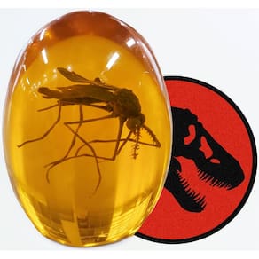 Réplica de mosquito em resina âmbar VEOJEIN Jurassic 3D