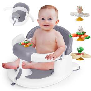 Assento de banho de bebê Mostop para bebês de 6 meses ou mais com brinquedos