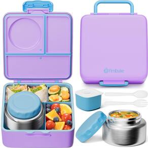 Lancheira Fimibuke Bento Box para crianças e adultos com garrafa térmica 250mL