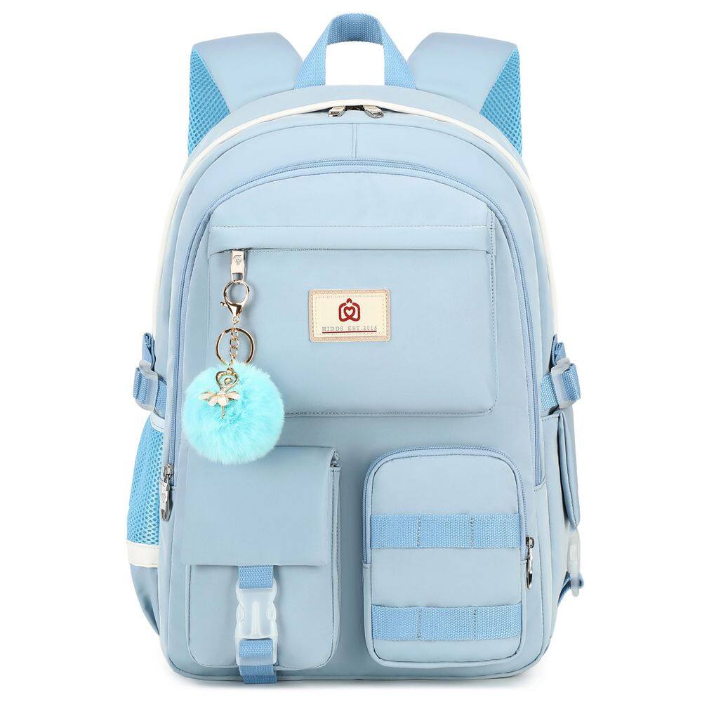 Mochila para laptop Hidds School College de 15,6 polegadas para meninas azul