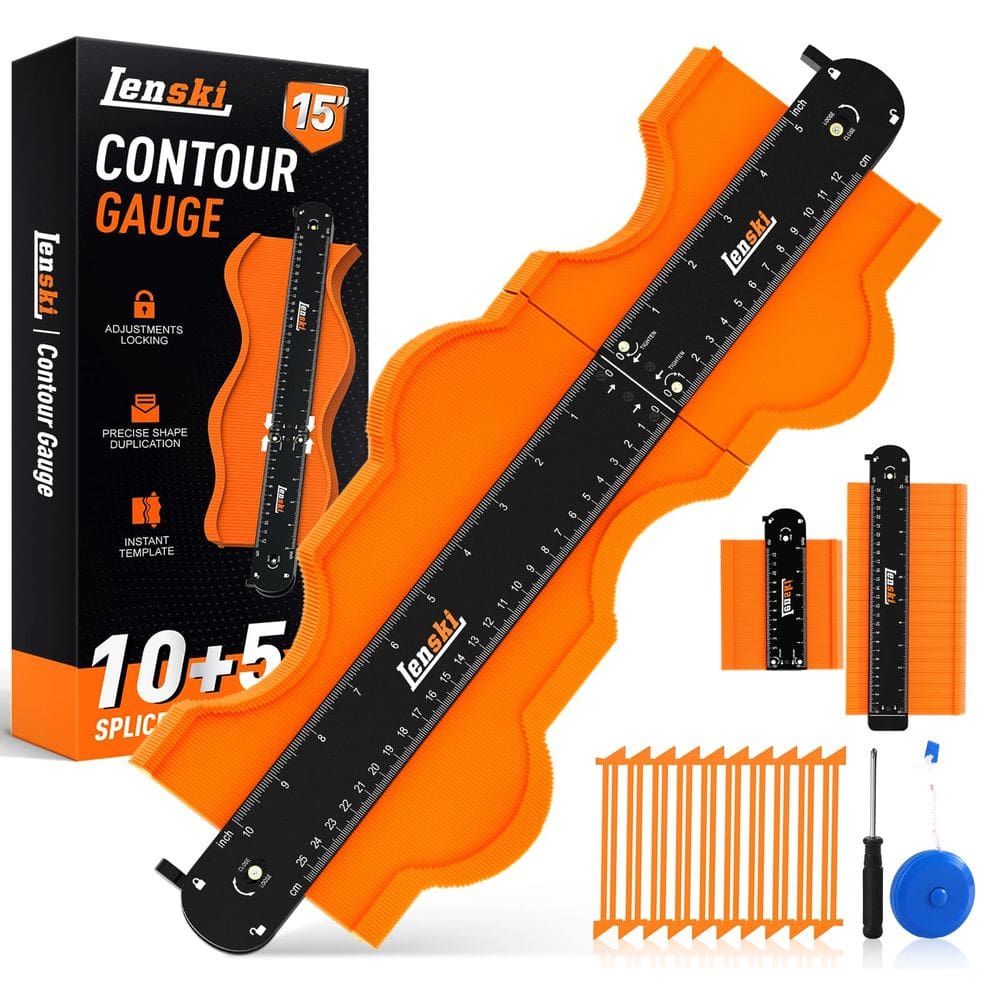 Medidor de contorno Lenski Contour Gauge Tool 10+5 polegadas