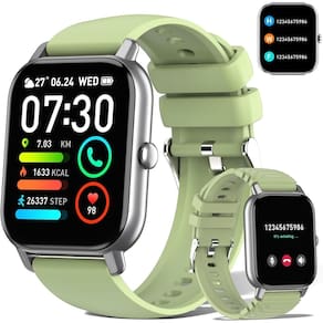 Smartwatch dotn com tela HD de 1,85", frequência cardíaca IP68, verde