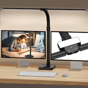 Lâmpada de mesa GAEFURY LED 24W Bright 25 modos de iluminação com suporte para telefone