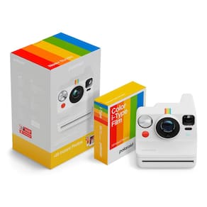 Câmera instantânea Polaroid Now+ I-Type de 3ª geração com 16 filmes