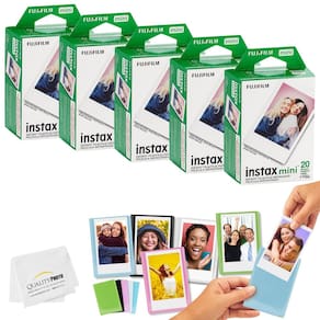 Filme + molduras fotográficas com ímã colorido + Tecido Fujifilm Mini Instax