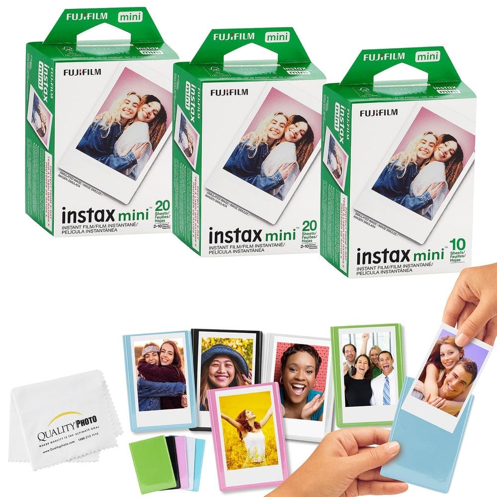 Filme, molduras magnéticas, tecido de microfibra Fujifilm Mini Instax