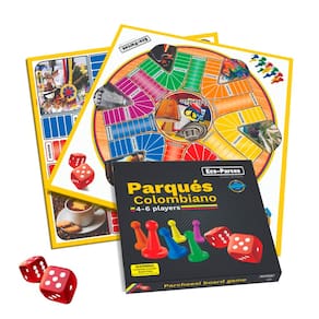 Jogo de Tabuleiro Eco-Parces Colombian Parques Parcheesi 4-6 jogadores