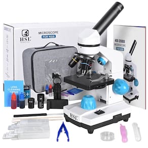 Microscópio monocular HSL 40X-2000X para crianças e adultos