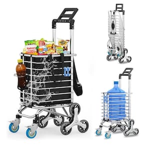 Carrinho de compras de escalada de escadas XUIBEOBA 29L, capacidade de 40-50 kg