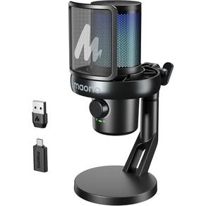 Microfone sem fio para jogos MAONO DM40 Pro com mudança de voz AI