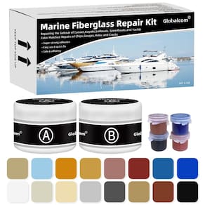 Kit de reparo de barcos de fibra de vidro Globalcom Fiberglass Boats