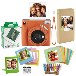 Câmera instantânea Fujifilm Instax Square SQ1 com 20 filmes e acessórios