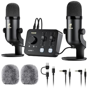 Pacote de equipamento de microfone TONOR ASMR com interface de áudio