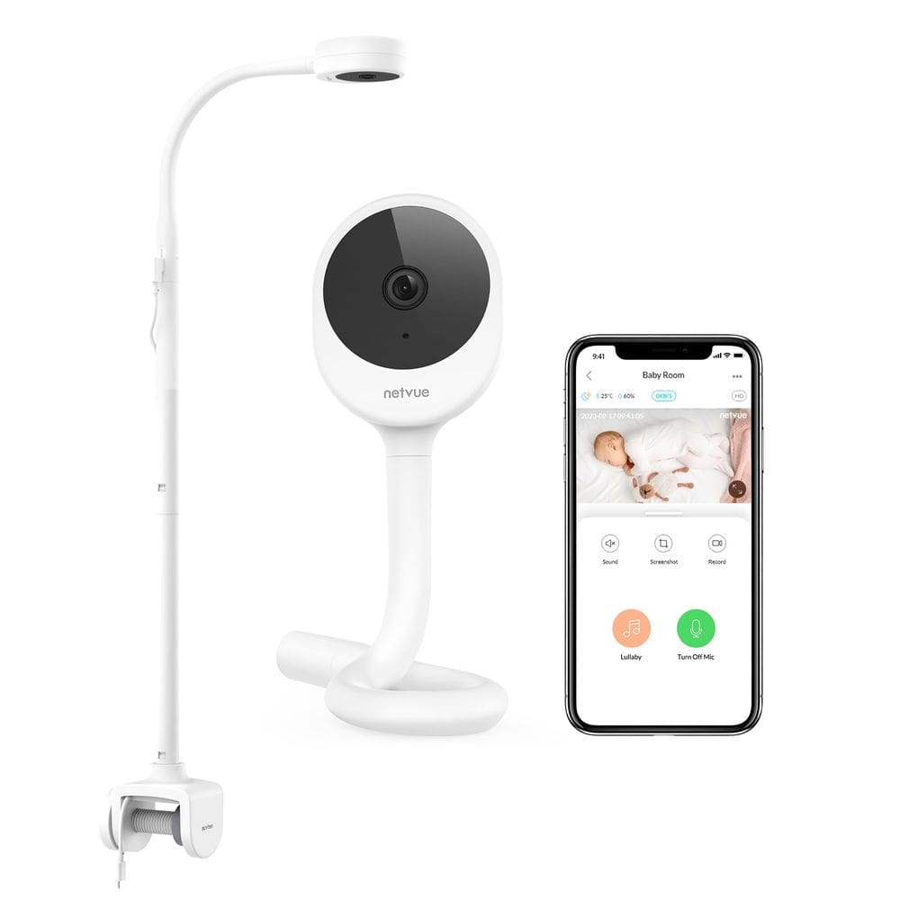 Monitor de câmera para bebês NETVUE Peekababy com análise do sono