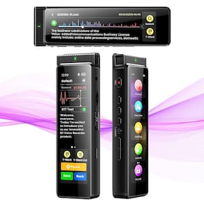 Gravador de voz digital NekSide 72GB com reprodução e STT
