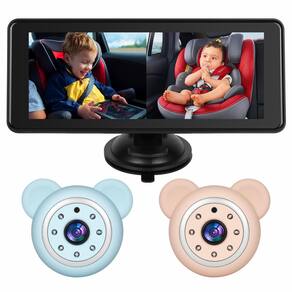 Banco traseiro de câmera de carro de bebê SUVOIT Monitor HD 1080P de 6,86 polegadas