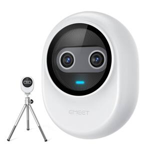 Webcam EMEET Piko 4K de câmera dupla alimentada por IA com tripé