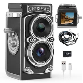 Câmera digital iTwano Mini Vintage 12MP 1080P FHD 16GB