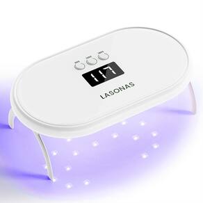 Lâmpada de unhas LED UV LASONAS 24W 3 temporizadores com configuração portátil