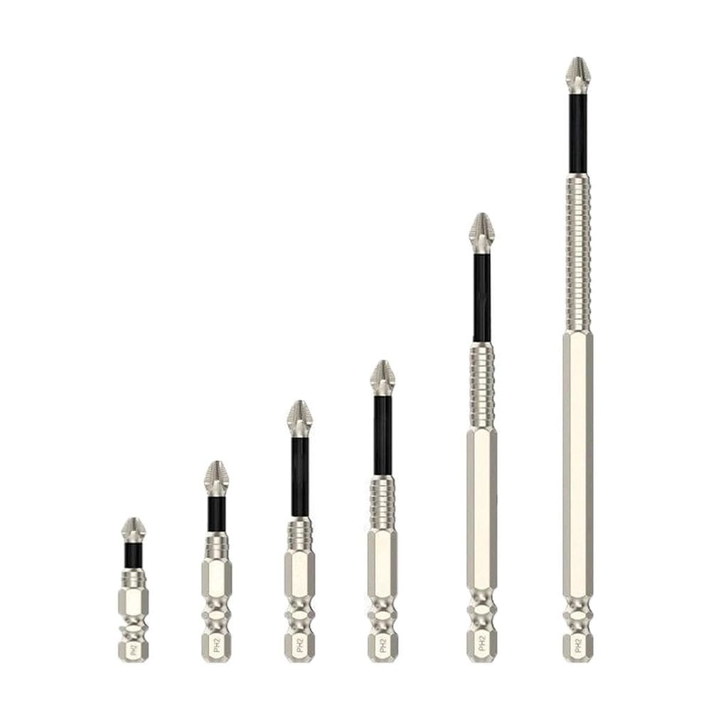 (6 unidades) Conjunto de brocas com chave de fenda altamente magnética Nixegym