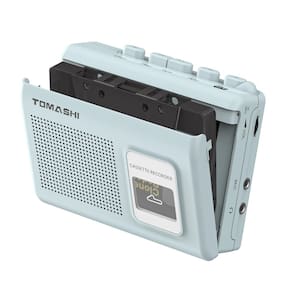 Leitor de cassetes portátil TOMASHI Walkman com alto-falante e microfone