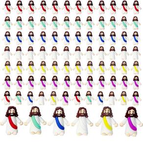 Conjunto de bonecos Mini Jesus AKFAHOIF Little Jesus 100 unidades de PVC
