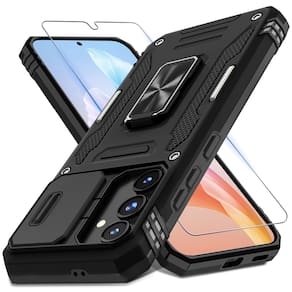 Capa DEERLAMN para Samsung Galaxy S24 FE com capa de câmera deslizante