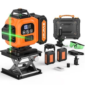 Nível de laser Jripae 4D 16 Line Bright Green 360° com autonivelamento