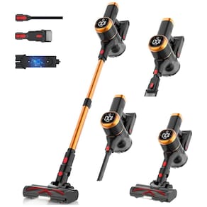 Aspirador de Pó Portátil Tikom V500, 450W, 40mCA, Tela LED Touch, Suporte de Parede, Leve e Potente para pelos de Animais, Pisos e Carpetes