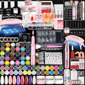 Kit de unhas de acrílico Morovan com furadeira de unhas para iniciantes