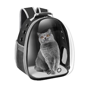 Mochila transportadora para animais de estimação Dorphy Space Capsule para gato/cachorro preta