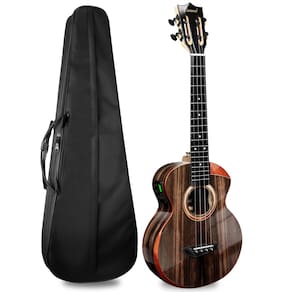 Ukulele Caramel TEG91 Cuteway Ebony Glossy Tenor acústico/elétrico
