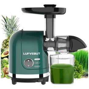 Centrifuga de Frutas com Prensa a Frio, Polpa Separada, Motor Silencioso, de Fácil de Limpar, 110V 200W, LUFVEBUT, Verde