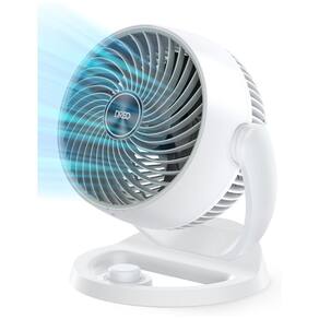 Ventilador de Mesa, Estilo Clássico com 3 Velocidades, Distância Máxima do Ar 21 Metros e Inclinação Ajustável de 120°, 110V, DREO