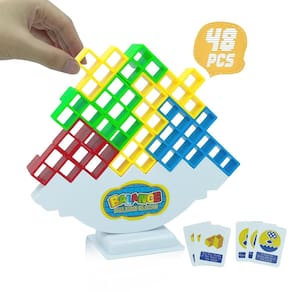 Jogo de blocos de empilhamento Tetra Tower Balance de 48 peças