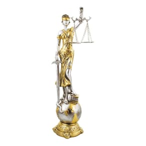 Enfeite Presente Direito Advogada Dama Justiça Grande - 40cm