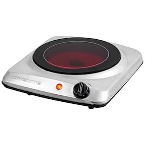 Cooktop Elétrico de Infravermelho Portátil de Vidro Cerâmico com 5 Níveis de Temperatura e Fácil de Limpar, 110V 1000W, OVENTE BGI101S,