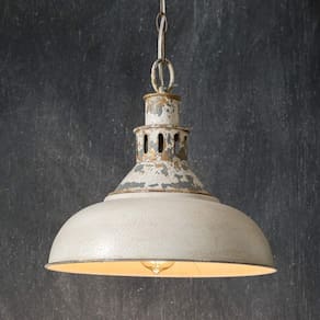 Luminária pendente CTW Home Collection Distressed White Barn