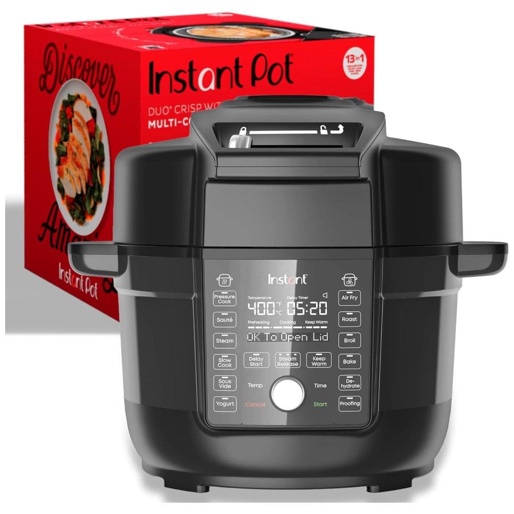 Panela de Pressão Elétrica Multifunções 6.5L com 13 Predefinições e Painel de Led, 110V 1500W, INSTANT POT 140 0068 01, Preto