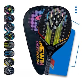 Raquete de tênis de praia Camewin Carbon 3K Professional 320-330g