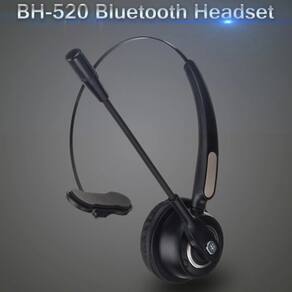 BH520 Microfone com Cancelamento de Ruído Cabeça Sem Fio Montada fone de ouvido bluetooth Jogo Chat Headset Computador Confortável Telefone Móvel