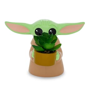 Mini plantador de cerâmica Silver Buffalo Star Wars Grogu 10cm