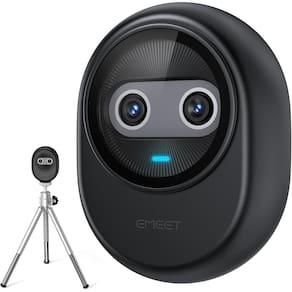 Webcam EMEET Piko 4K de câmera dupla alimentada por IA com tripé