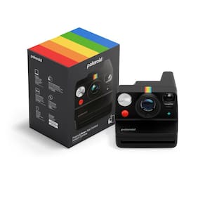 Câmera de filme instantâneo Polaroid Now+ 3ª geração I-Type Black