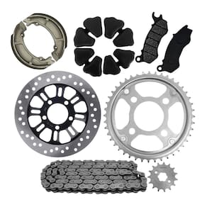 Kit Relação Titan Fan 150 160 Cbs Pastilha Lona Disco Freio